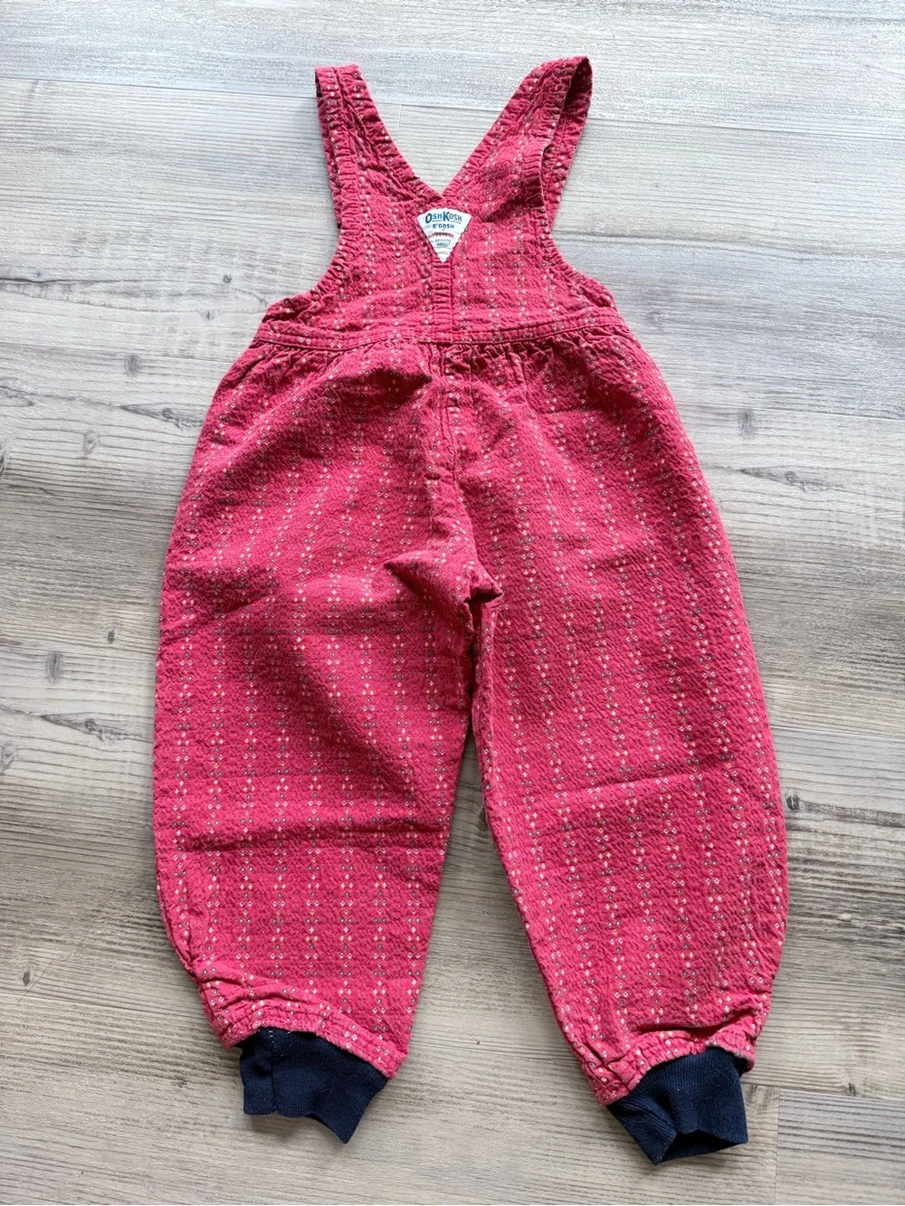 vintage OshKosh B'Gosh red overalls